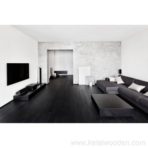 Black Color oak engineered flooring